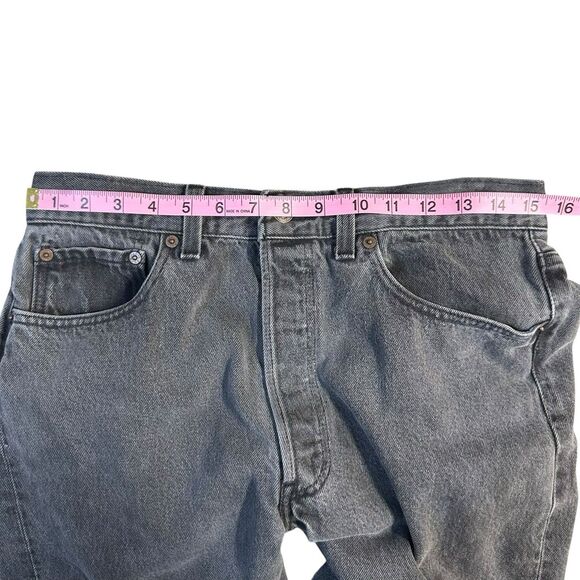 Levi’s 501 XX Jeans Mens Black Denim Jeans 33x32 USA Vintage 1994 Button Fly - Picture 13 of 16